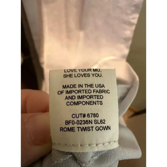 NWT Size‎ XXS Roman Twist Gown In Silver Luxe - Picture 8 of 9